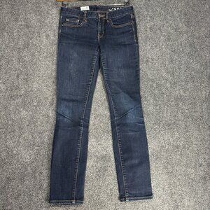 GAP 1969 Jeans Womens 26 Always Skinny Cotton Stretch Dark Wash Pockets